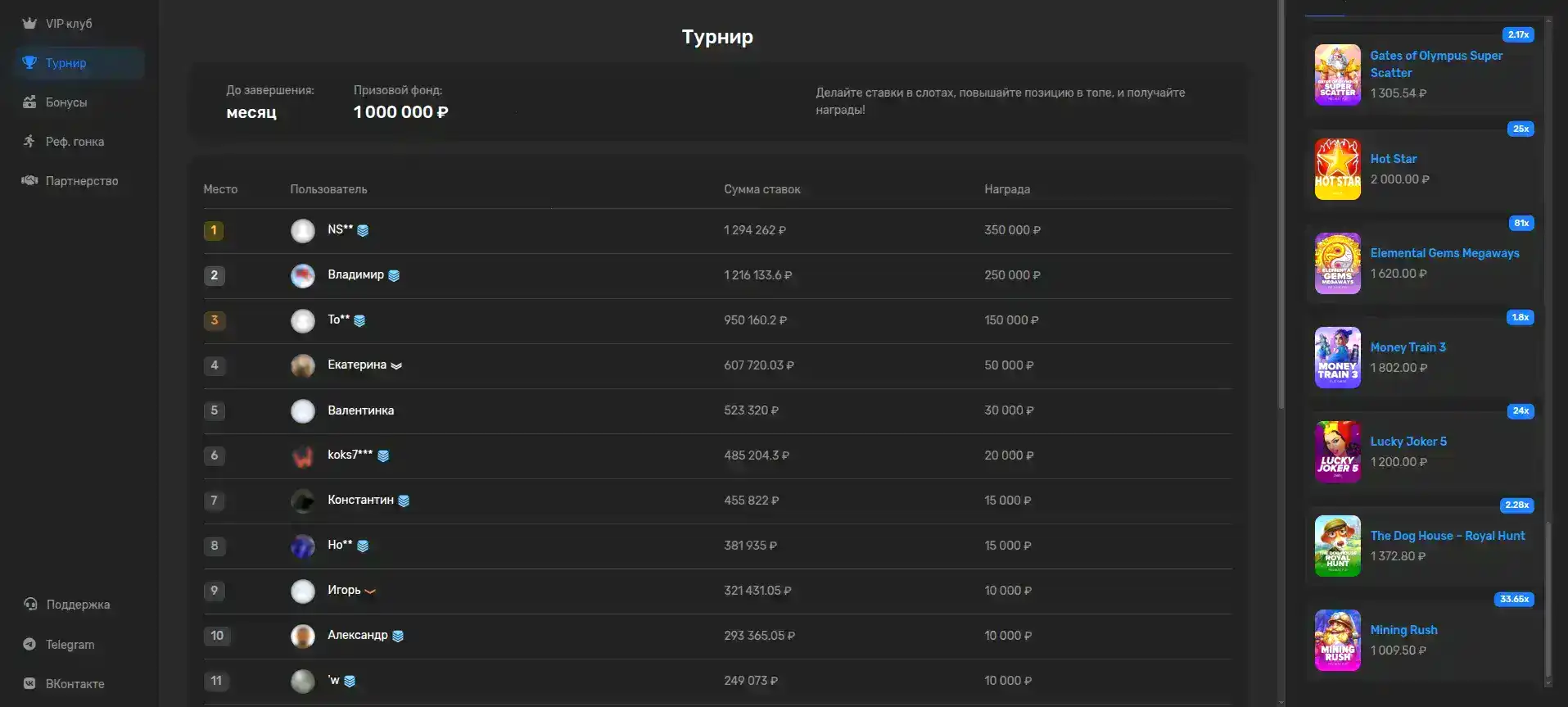 Процесс выплаты выигрыша в Он Икс